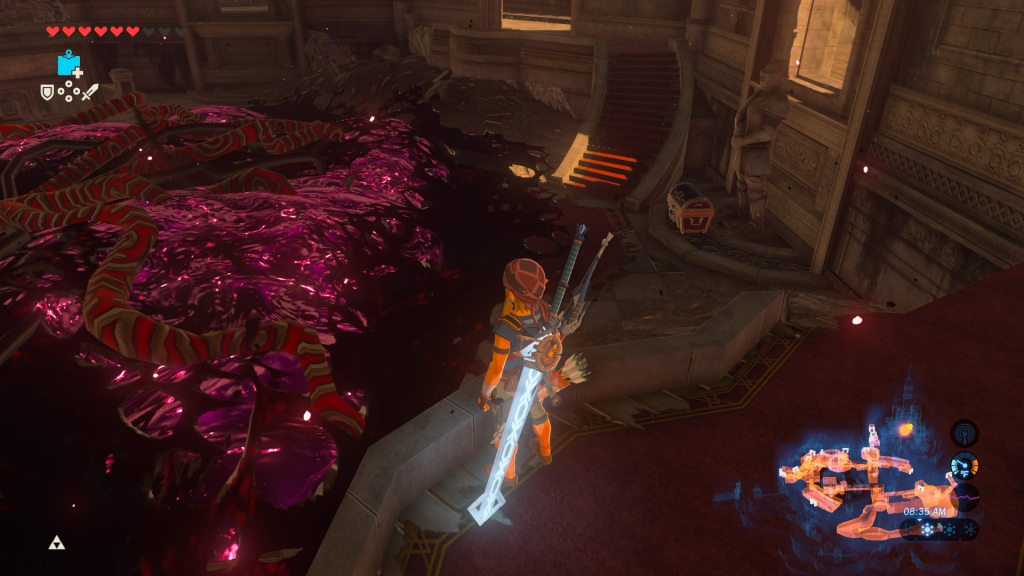 chest under the knight