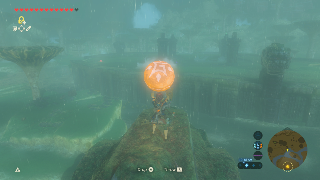 the yellow orb during the Trial of Thunder Shrine Quest in Breath of the Wild