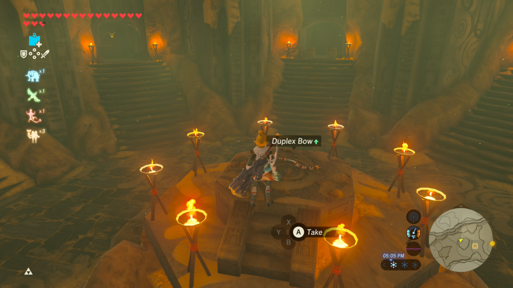 the duplex bow in the Yiga hideout