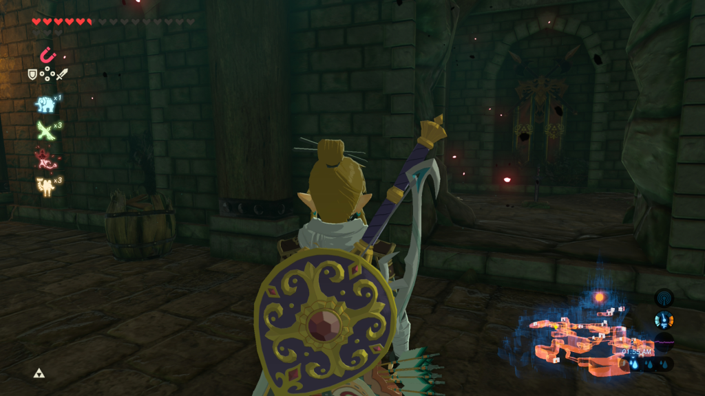 The royal knight's sword during The Royal Guard's Gear Side Quest in Breath of the Wild