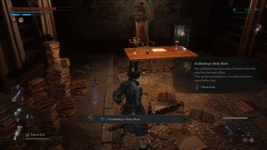 Lies of P Holy Mark in Archbishop's Office