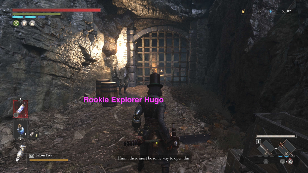 Rookie Explorer Hugo Lies of P who gives Old Cryptic Vessel