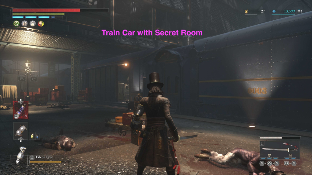 Train car with secret room in Lies of P