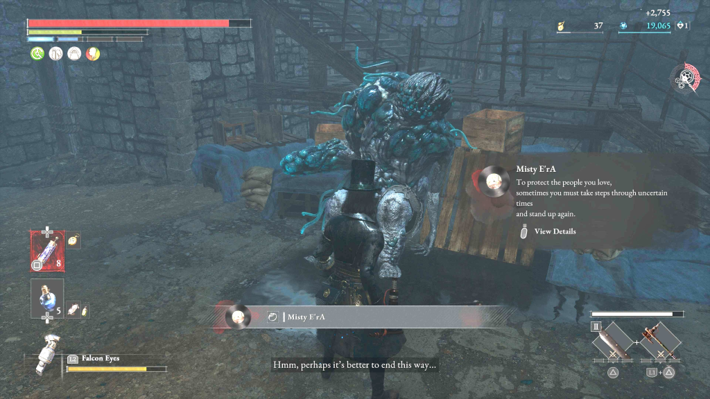 Misty E'rA record in Lies of P Hermit's Cave