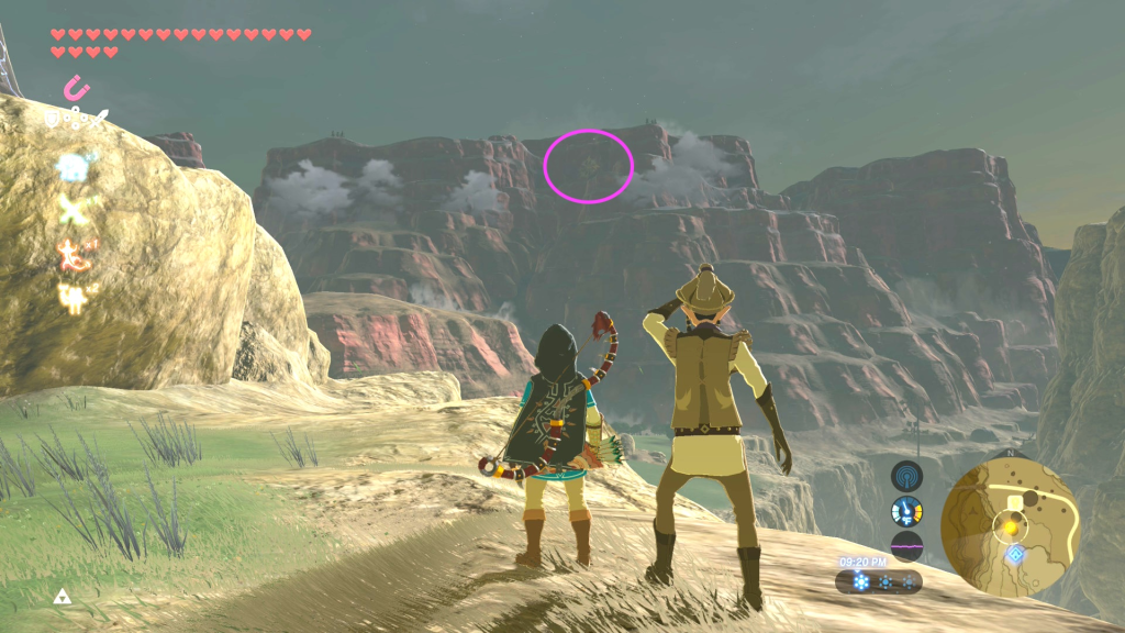 symbol at the top of the mountain