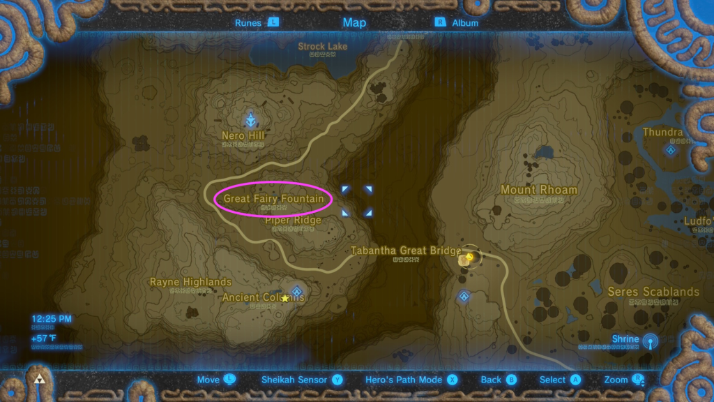 where to find the great fairy fountain