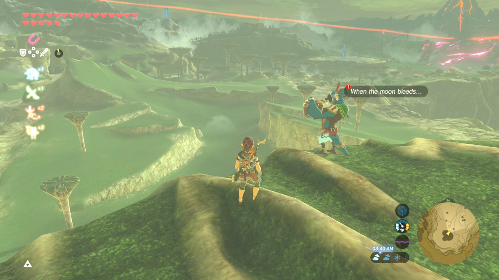 Where to find Kass to start the Under a Red Moon in Breath of the wild