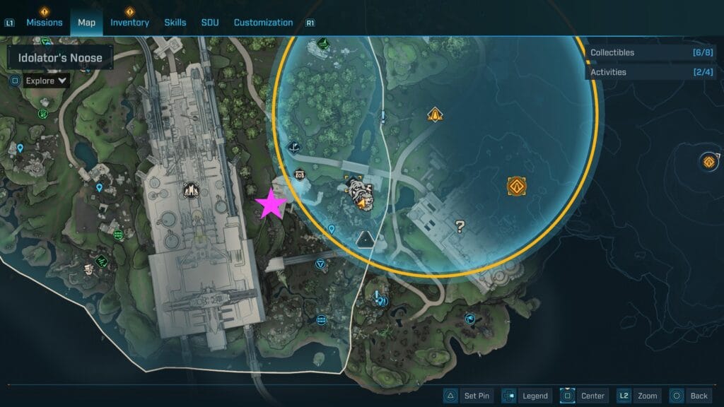 map of echo log
