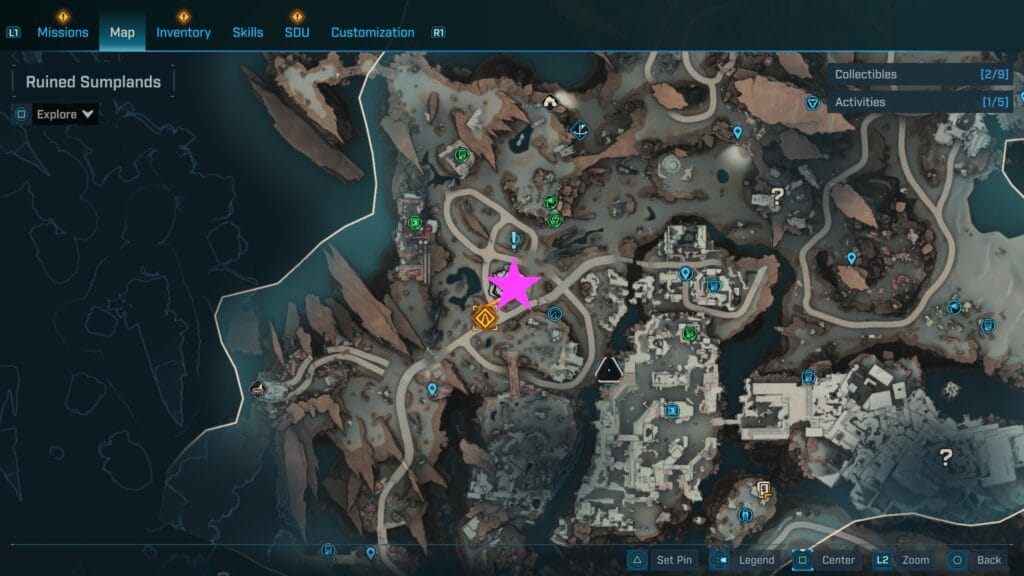 ruined sumplands echo log Borderlands 4 Carcadia Burn Ruined Sumplands Area Guide