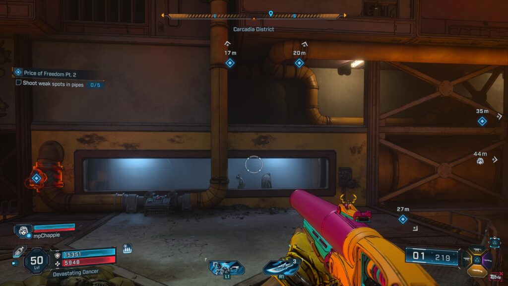 shoot the pipes