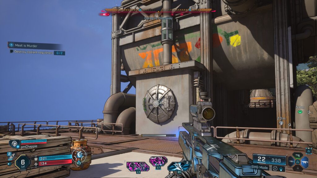 pull open the circle to reveal the coolant regulator