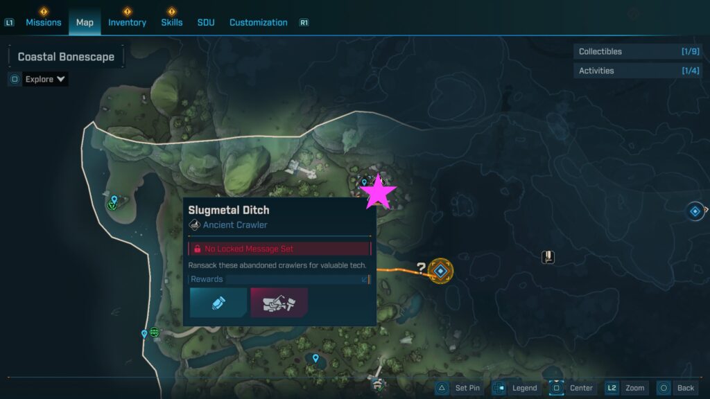 Coastal Bonescape Ancient Crawler: Slugmetal Ditch