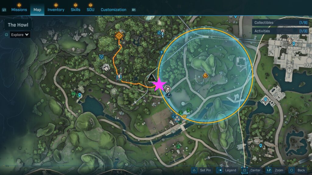 Safe Cracker Echo Log on map