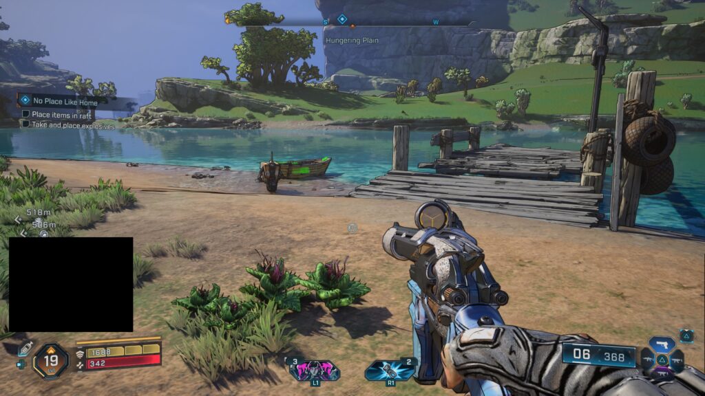 put stuff in and around boat