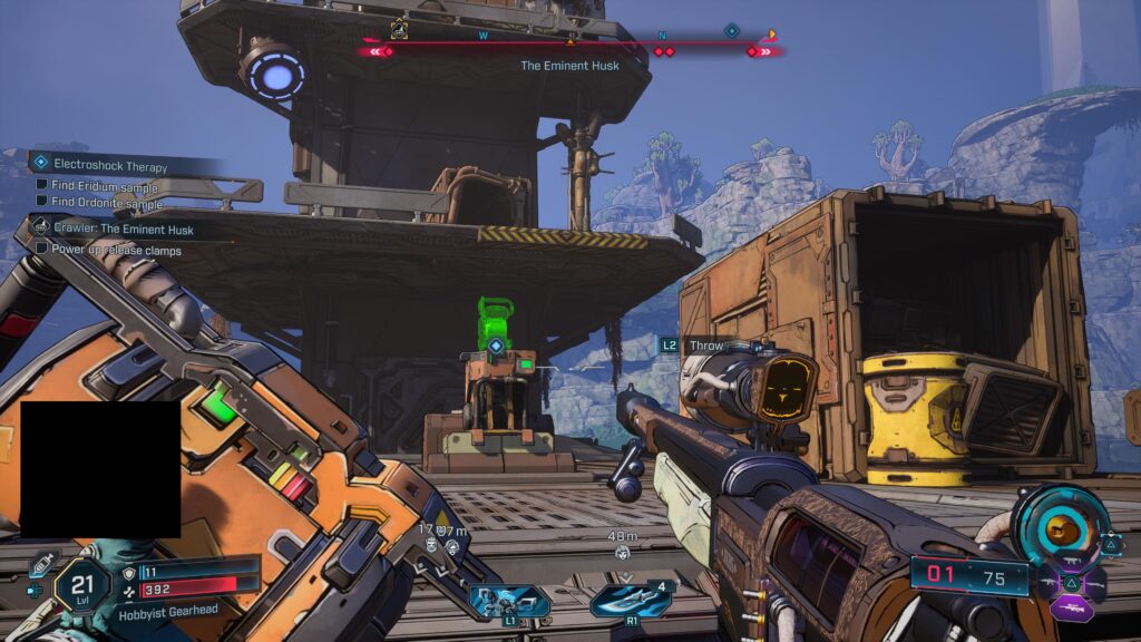 eminent husk power up the release clamps