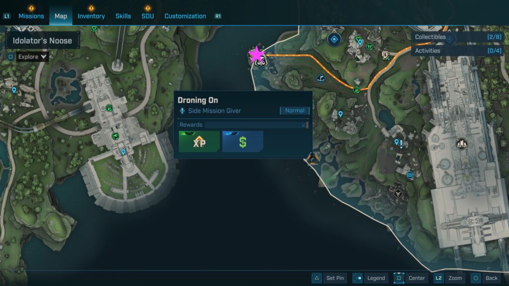 Droning On Side Mission in Borderlands 4