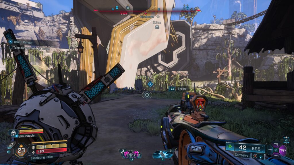 surveyor's target location