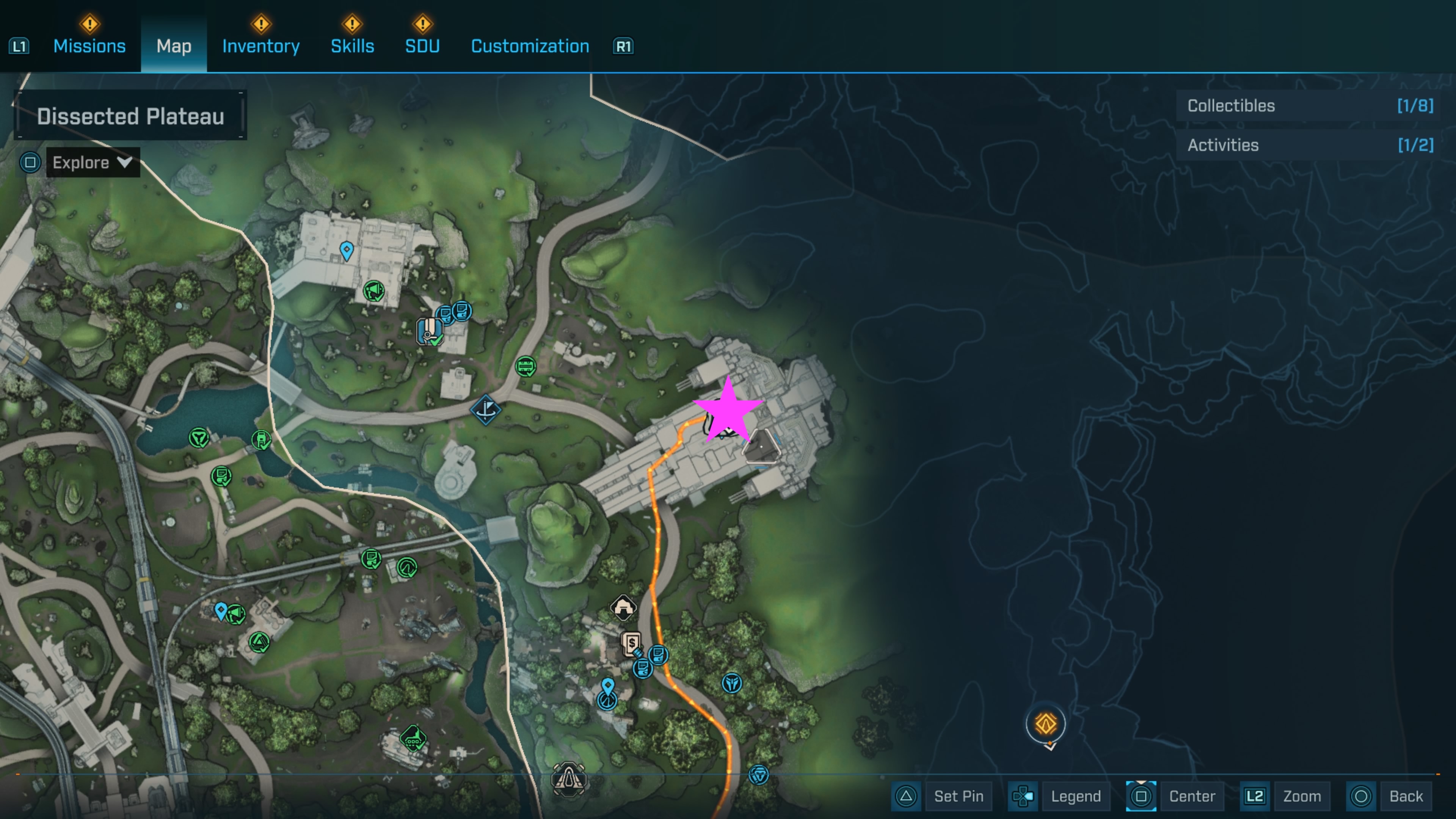 dissected plateau echo log