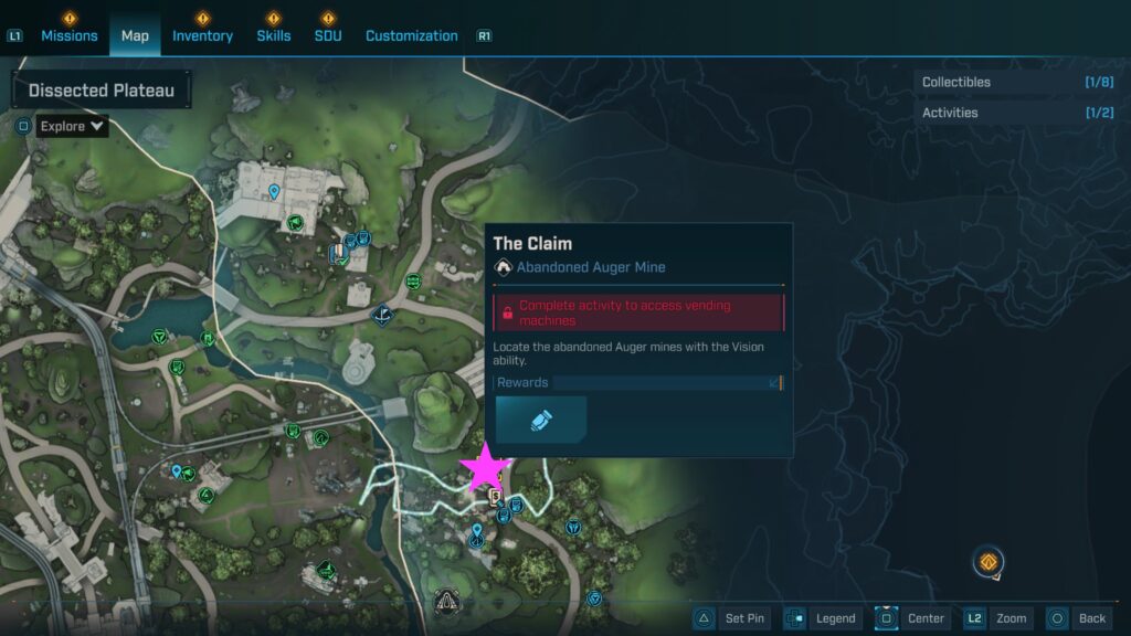 dissected plateau abandoned augar mine the claim