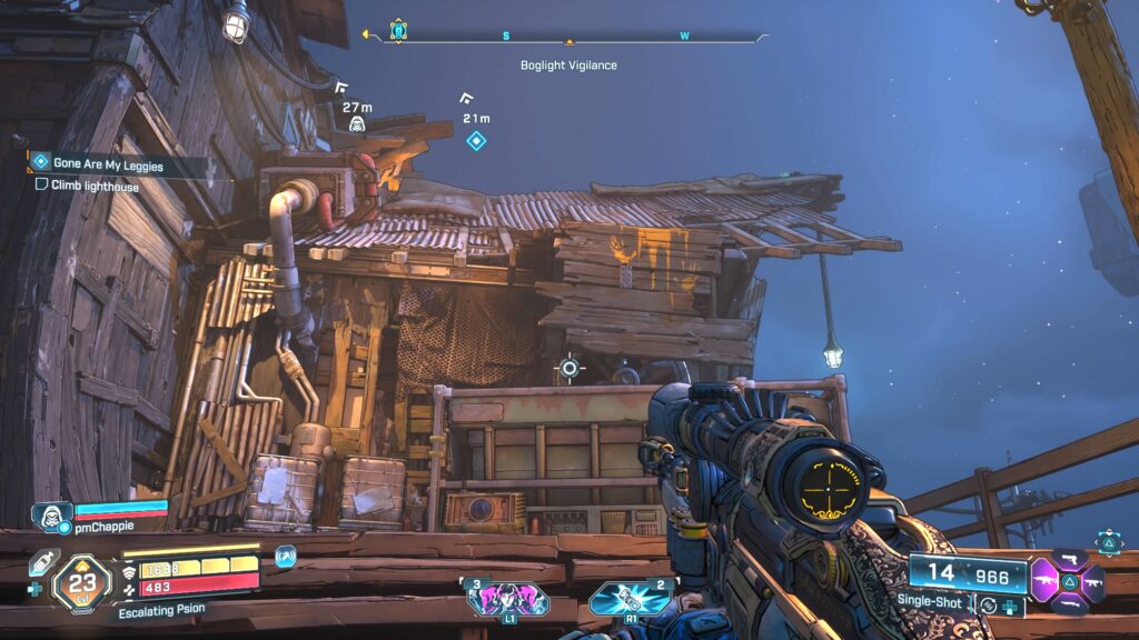 climbing starting point to reach the roof of the lighthouse