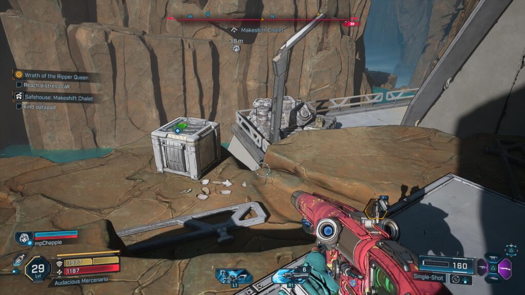 datapad for makeshift chalet safehouse