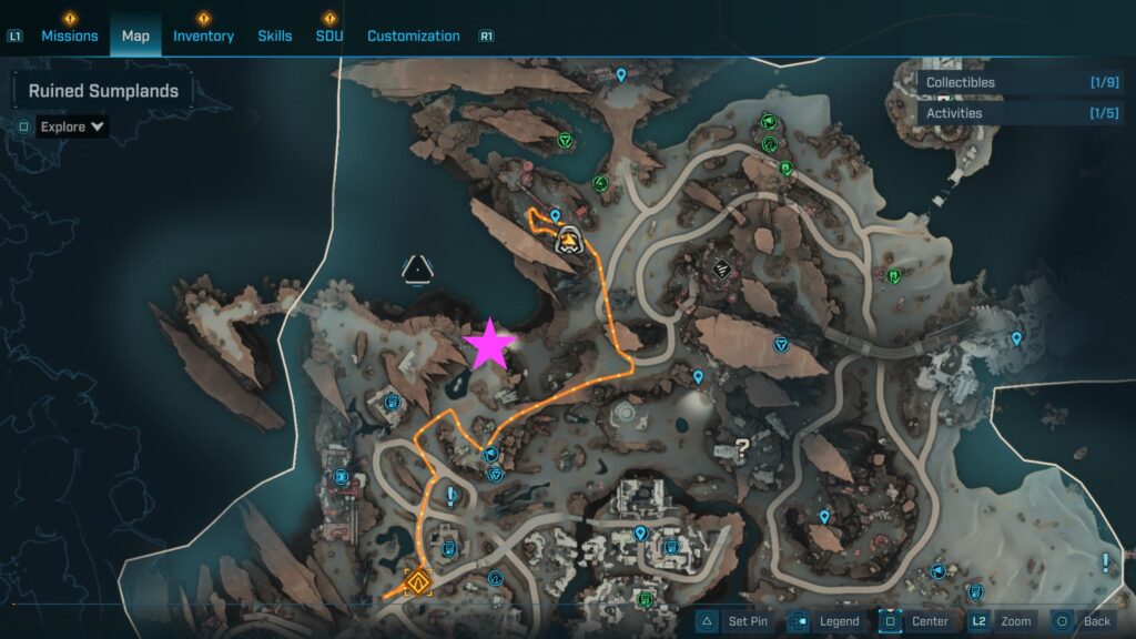 trinket crevass abandoned auger mine