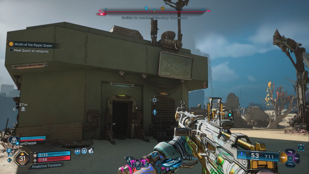 Fault hunting side mission giver