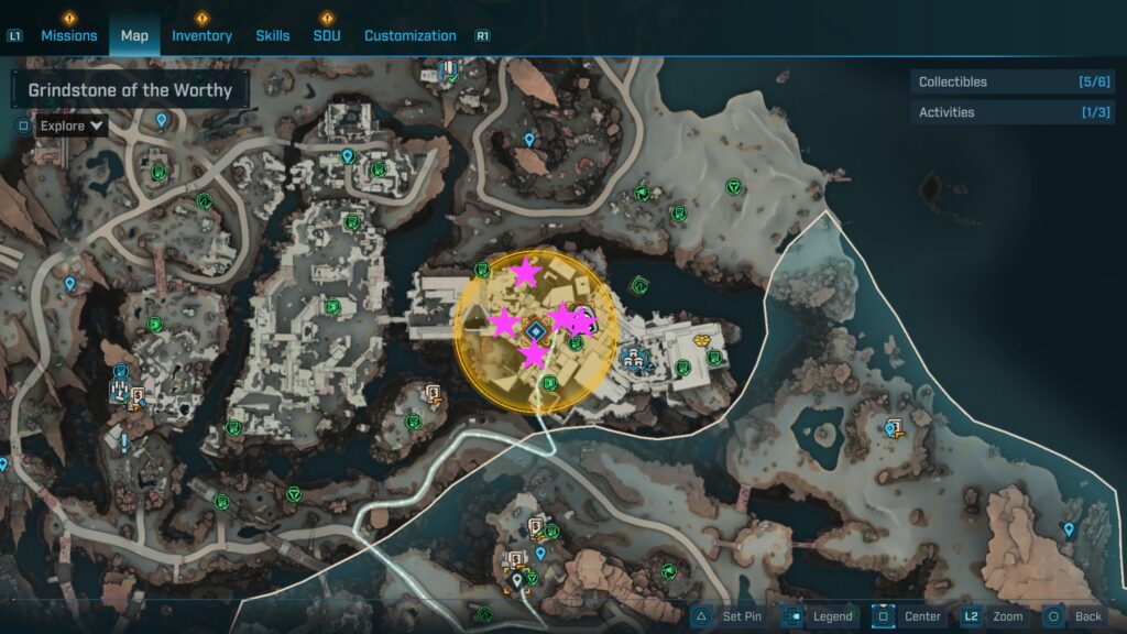 map of all the locations to place willem's devices