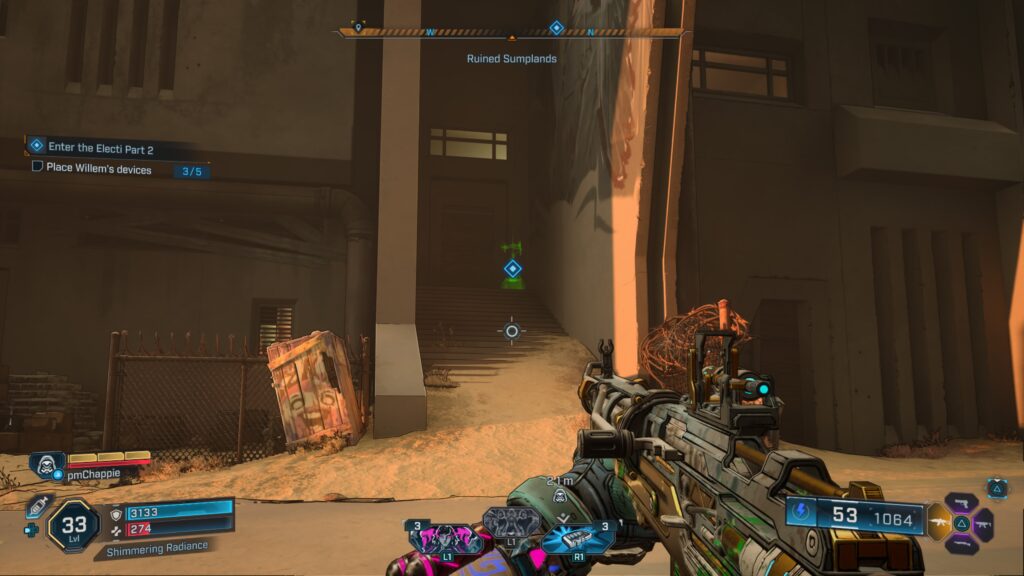 location to place willem's device during Enter the Electi Part 2 side mission