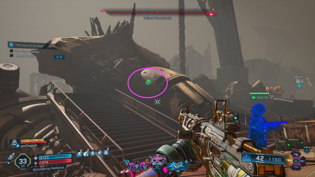 location to attach bomb