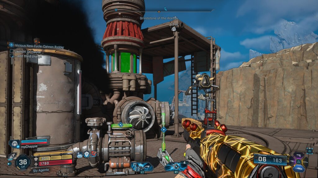 turn the wheel and pull the lever