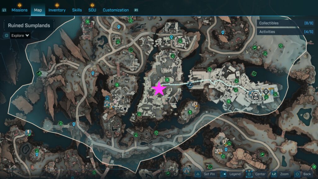 echo log ruined sumplands