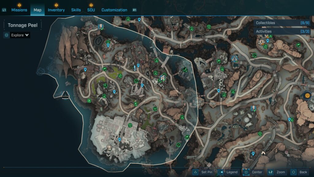 Carcadia Burn - Tonnage Peel Area Guide
