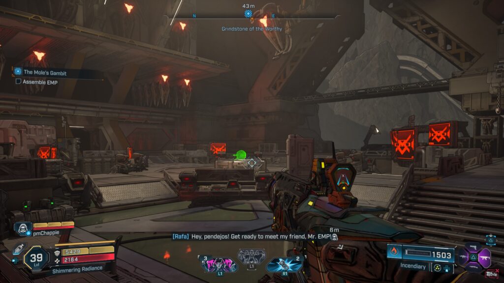 assemble emp in the middle of this large room