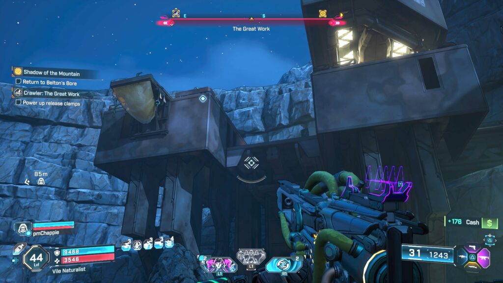 battery on top of tall structure