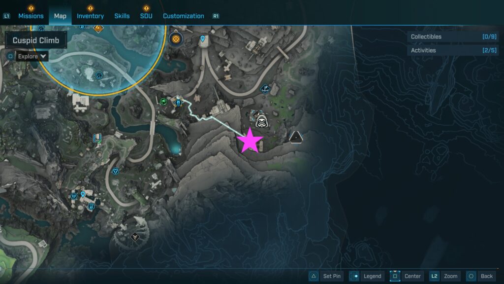 cuspid climb vault symbols