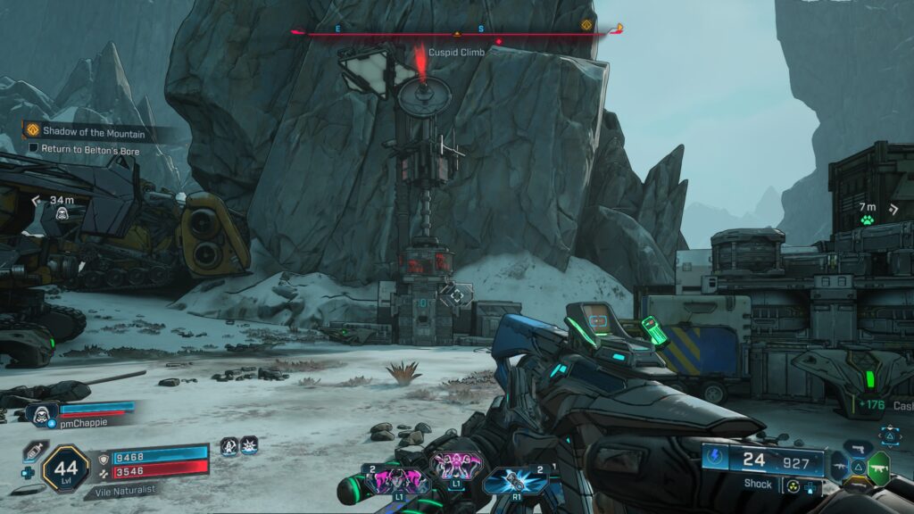 echo log cuspid climb