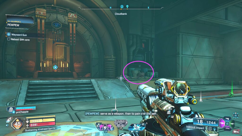 echo log cuspid climb