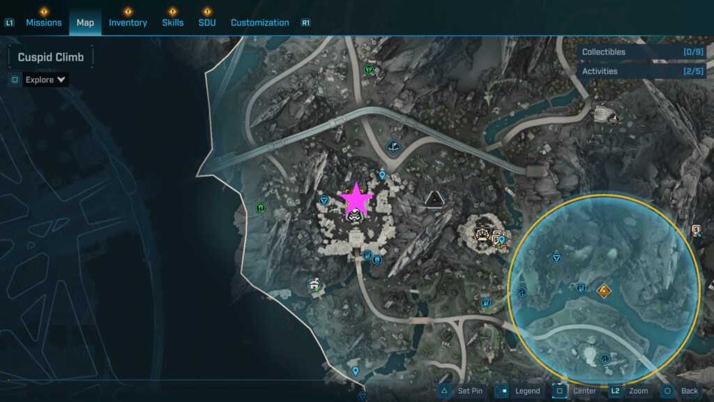 echo log cuspid climb