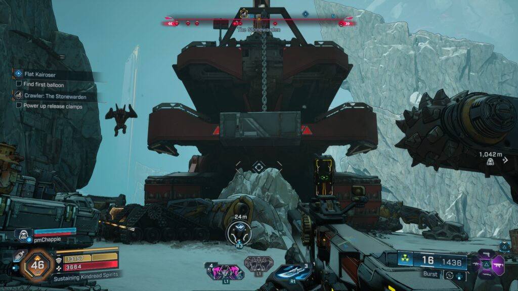 the stonewarden ancient crawler battery to power up release clamps