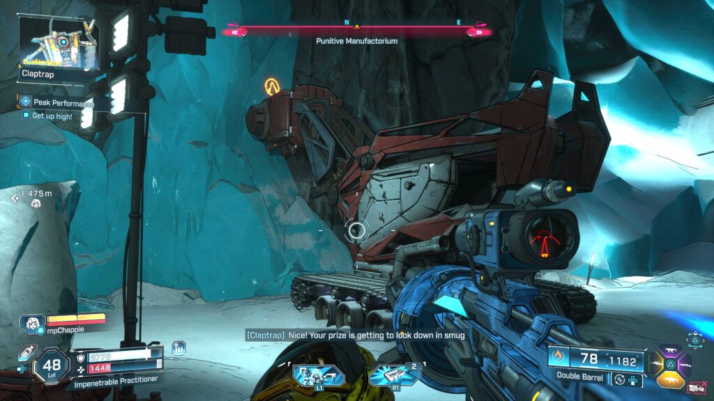 use machinery to reach vault symbol