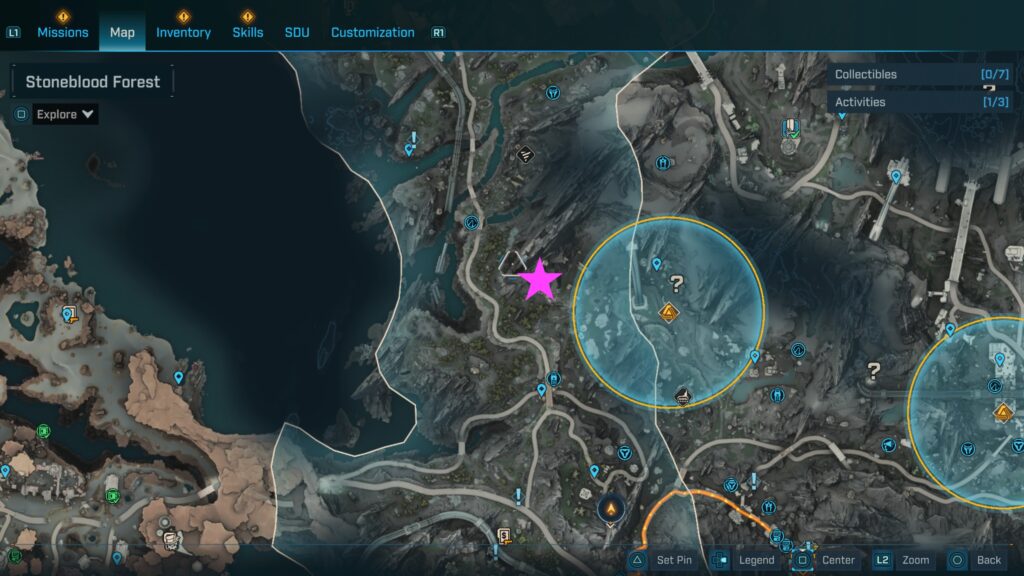 stoneblood forest safehouse snowy wells