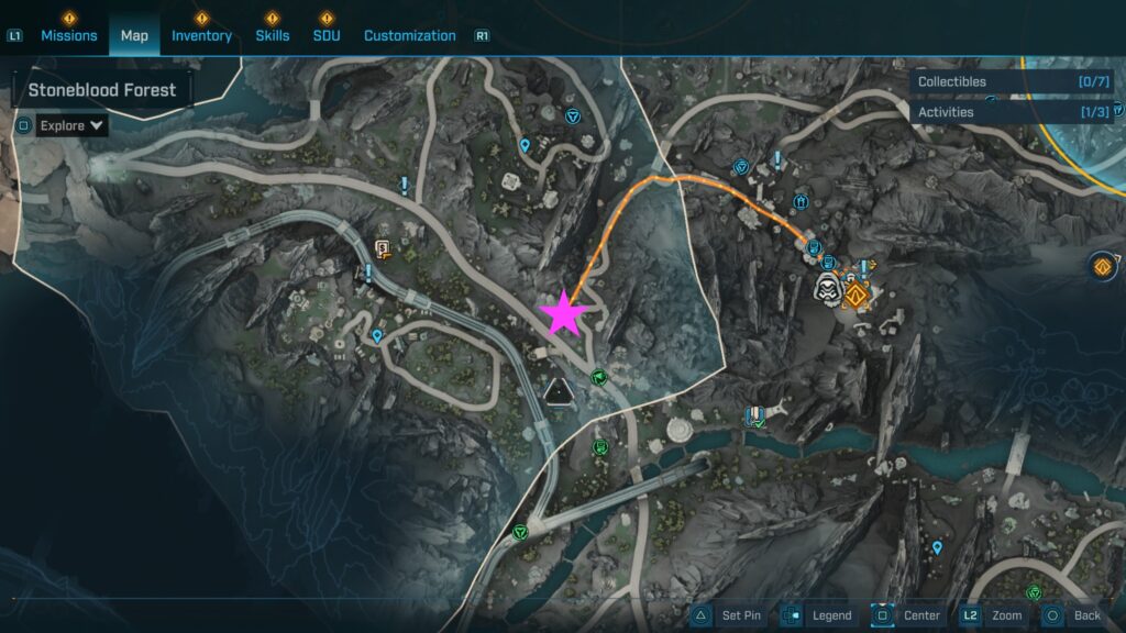 stoneblood forest auger shrine borderlands 4