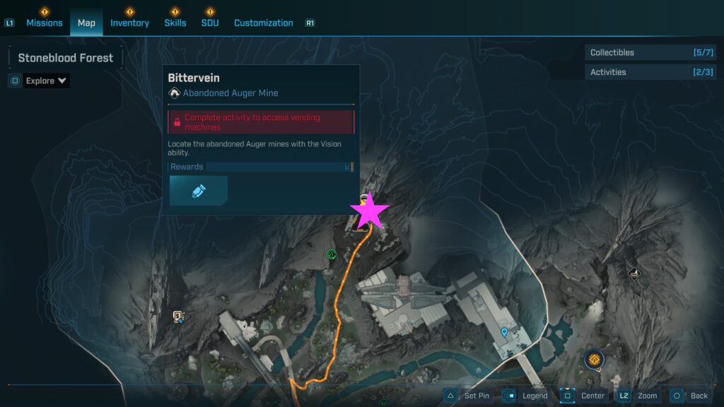 stoneblood forest abandoned auger mine bittervein