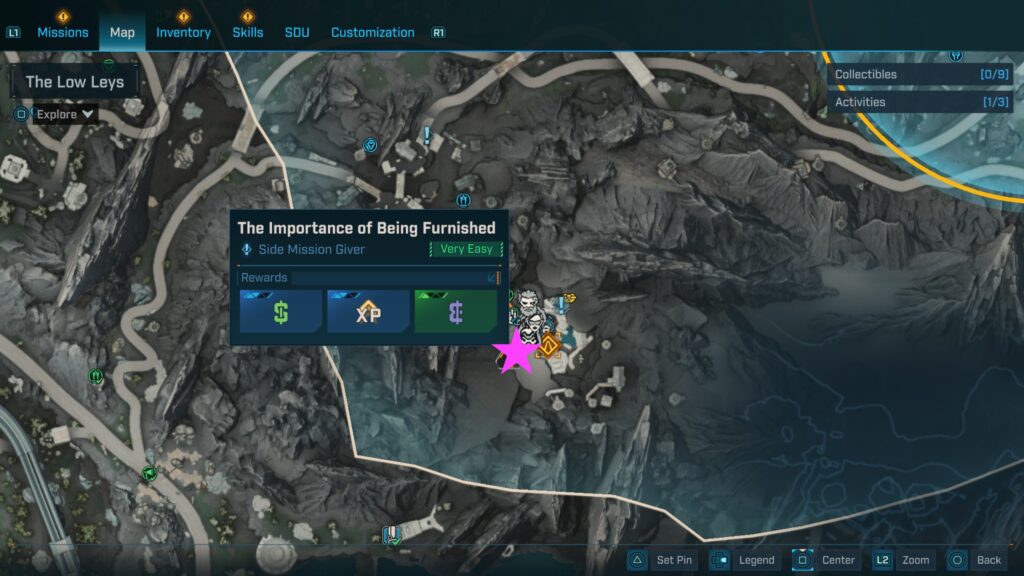 borderlands 4 the importance of being furnished side mission