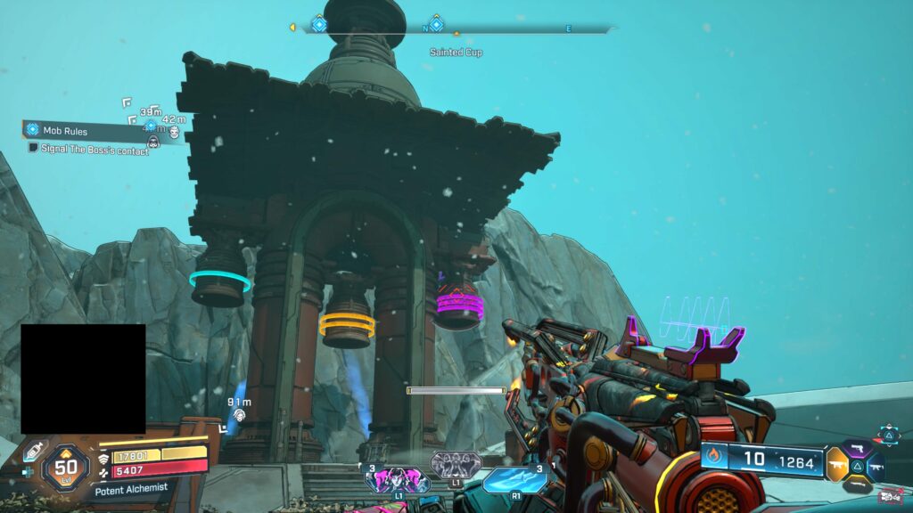 shoot the purple bell