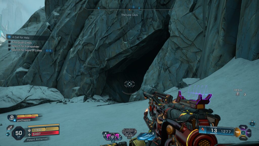 cave with first transponder