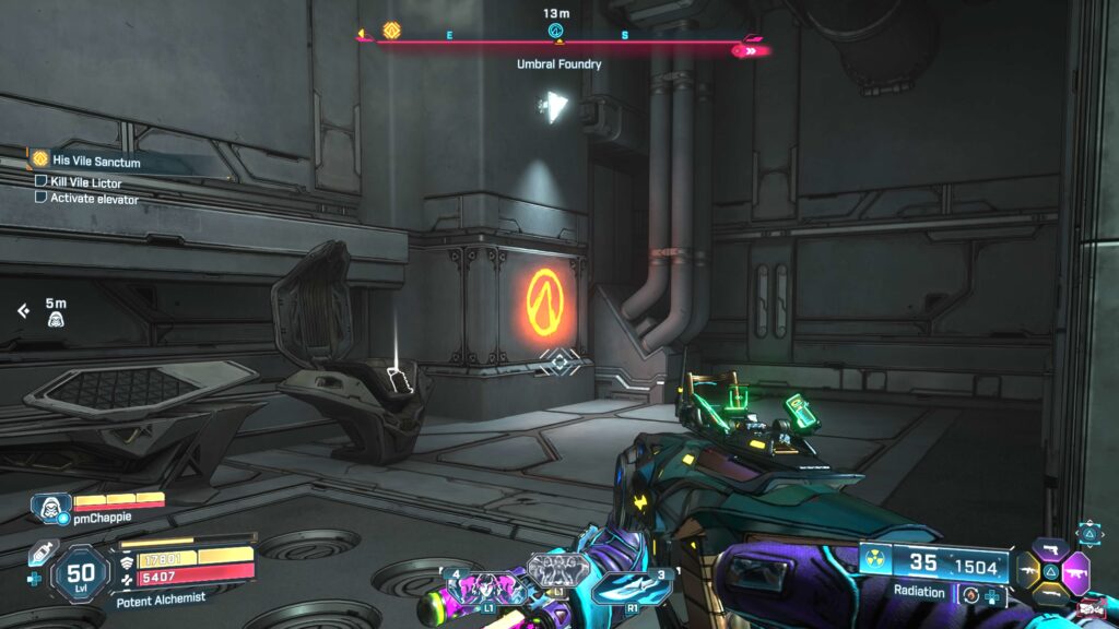 vault symbol on wall