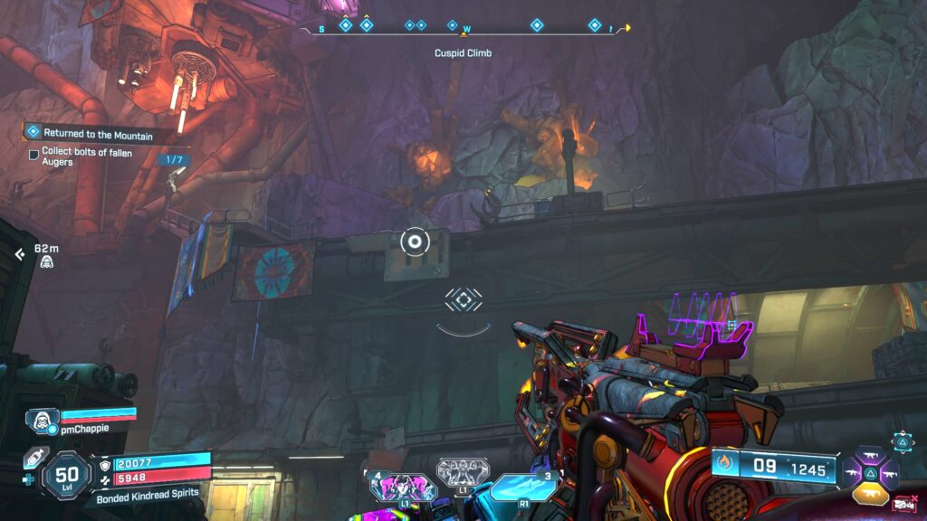 Returned to the Mountain bolt location