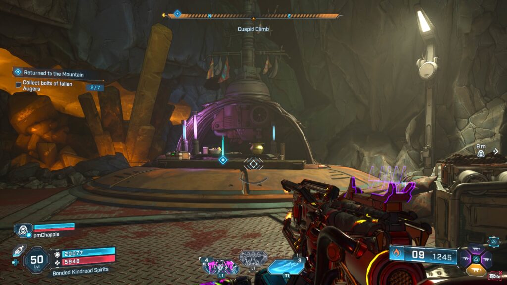 Returned to the Mountain bolt location